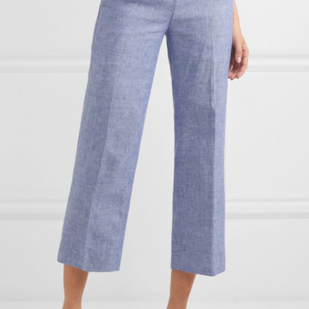 J.Crew Peyton wide-leg pants, blue, 6 Tall 6T, NWT